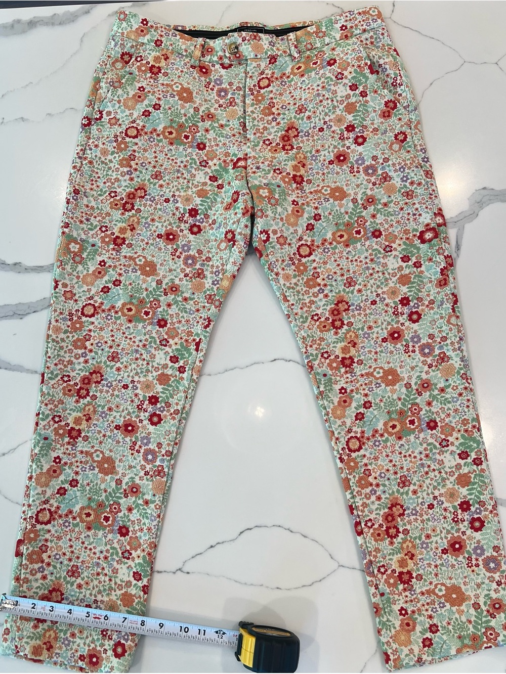 Floral Print Men's Dress Pants